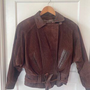 Women's Vintage Suede Leather Jacket by Byrnes & Baker